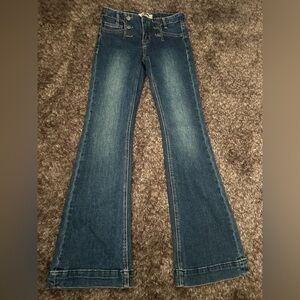 Rock & Roll Cowgirl Dark Blue Flare Jeans